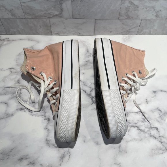 Converse Chuck Taylor All Star Lift Canvas Platform High Top Sneaker Pink 8 38 - Picture 9 of 9